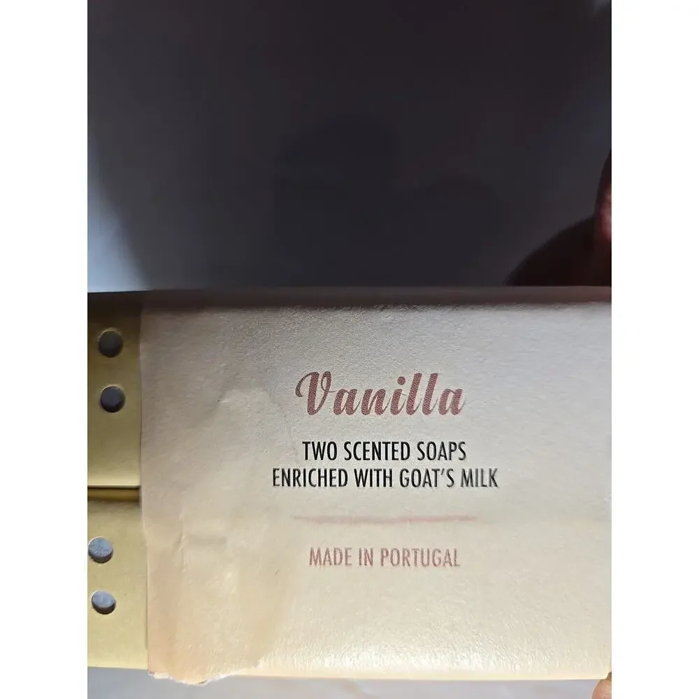 Goat’s milk Vanilla Triple Milled Soap Bar Imported, Portugal 2x7oz/200g